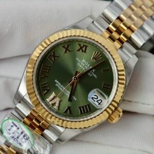 Rolex Datejust Olive Green Roman Diamond Dial 126233-0025 36 mm