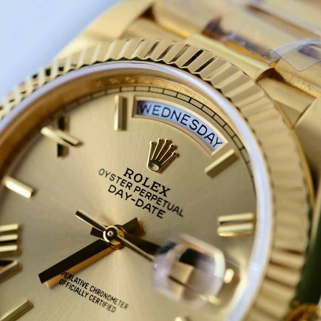 Superclone Rolex Day-Date Roman Champagne Dial 228238 40 mm Case Back
