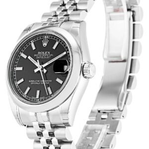 Replica Rolex Lady-Datejust Black Dial 178240-3 31 mm