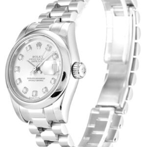 Replica Rolex Lady-Datejust Silver Dial 179166 26 mm