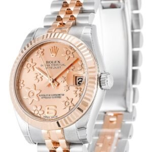 Replica Rolex Datejust Mid-Size Pink Floral Dial 178271 31 mm