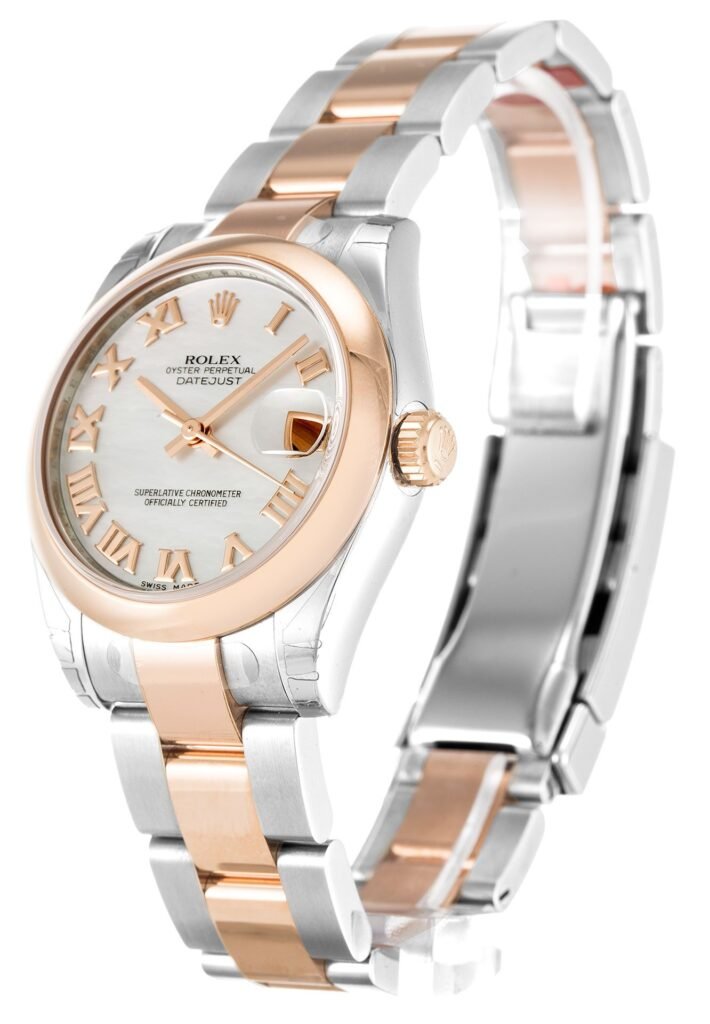 Replica Rolex Datejust Mid-Size Mother of Pearl Dial 178241 31 mm Bezel & Crystal
