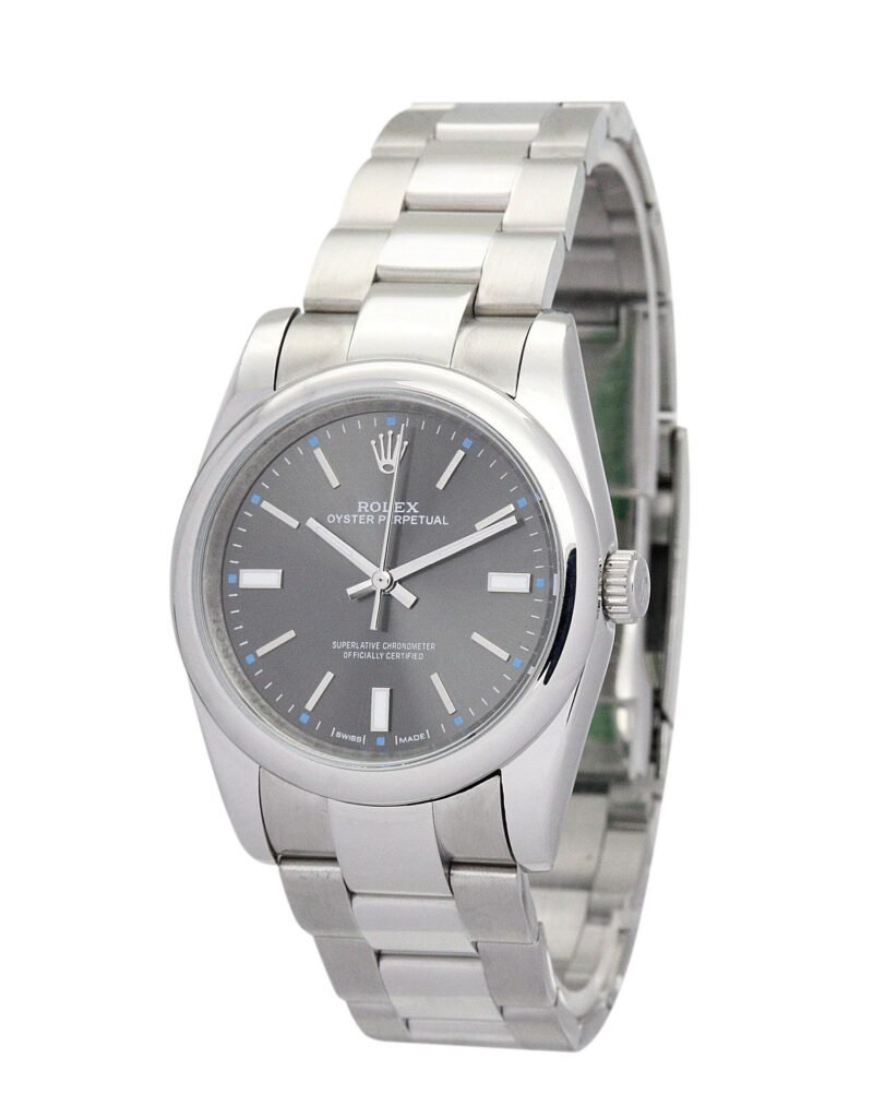 Replica Rolex Oyster Perpetual Lady Black Dial 177200-2 31 mm Bezel & Crystal