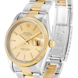 Replica Rolex Oyster Perpetual Date Champagne Dial 15223 34 mm