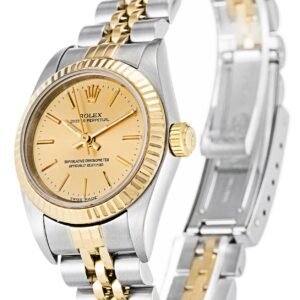 Replica Rolex Oyster Perpetual Lady Gold Dial 76193 24 mm