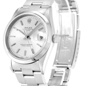 Replica Rolex Oyster Perpetual Date Silver Dial 15200 34 mm