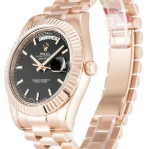 Replica Rolex Day-Date II Black Dial 218235-2 40 mm