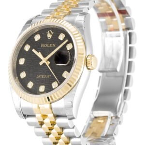 Replica Rolex Datejust Black Jubilee Dial 116233 36 mm