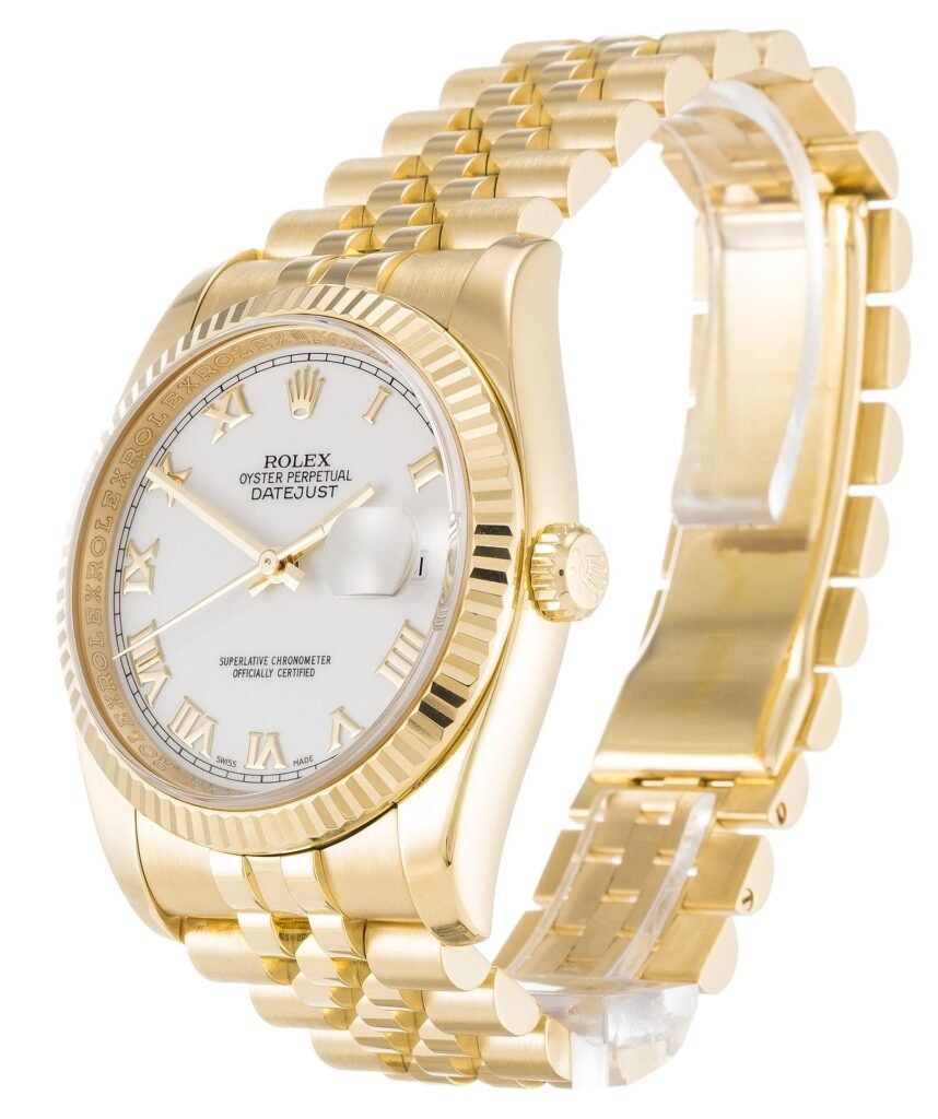 Replica Rolex Datejust White Dial 116238 36 mm Bezel & Crystal