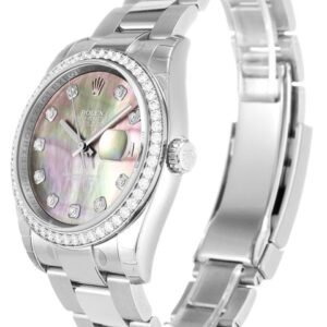 Replica Rolex Datejust Mother of Pearl – Black Dial 116244 36 mm