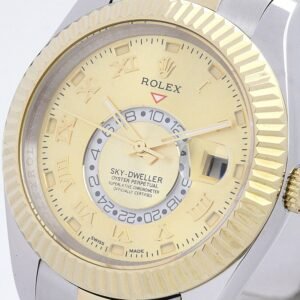 Replica Rolex Sky-Dweller Gold Dial 326938-2
