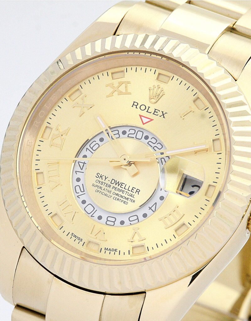 Replica Rolex Sky-Dweller Champagne Dial 326938 Case Profile