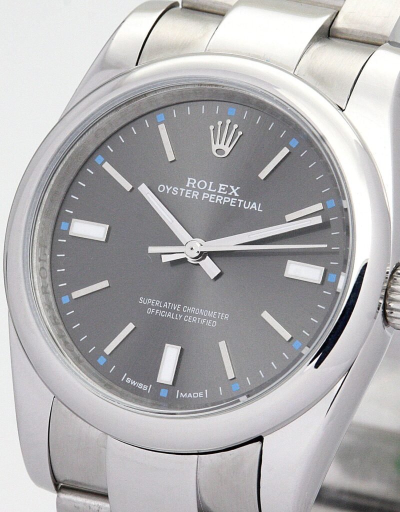 Replica Rolex Oyster Perpetual Lady Black Dial 177200-2 31 mm Case Profile