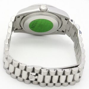 Replica Rolex Day-Date Green and Silver with Diamonds Dial 118346 36 mm