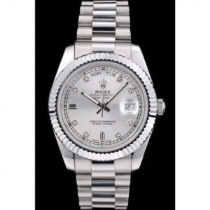 Superclone Rolex Day-Date Silver Dial 41995 40 mm