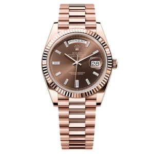 Superclone Rolex Day-Date Chocolate Diamond Dial 228235-0003 40 mm
