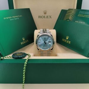 Superclone Rolex Day-Date Ice blue Dial 228236 40 mm