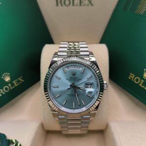 Superclone Rolex Day-Date Ice blue Dial 228236 40 mm