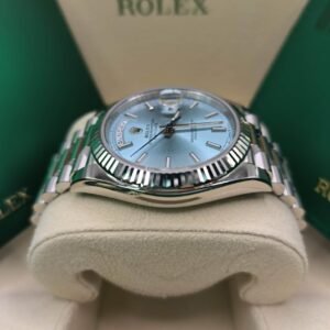 Superclone Rolex Day-Date Ice blue Dial 228236 40 mm