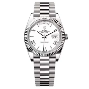 Superclone Rolex Day-Date White Dial 228239-0046 40 mm