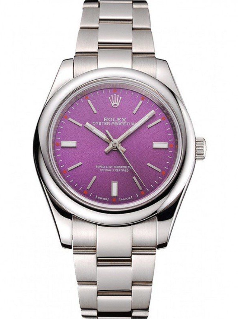 Replica Rolex Oyster Perpetual Date Purple Dial REP016834 41 mm