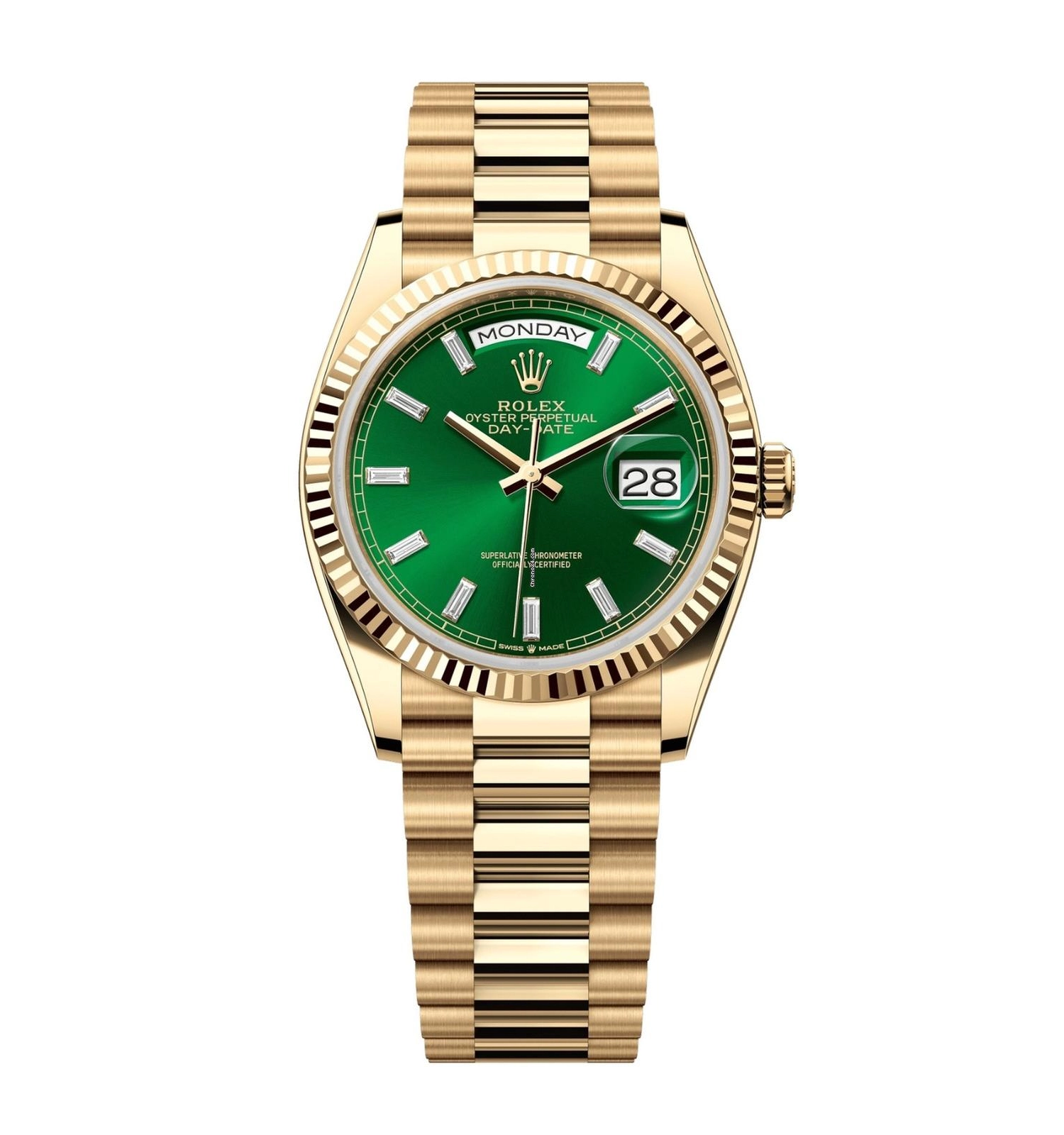 Replica Rolex Day-Date II Green Dial 128238 36 mm