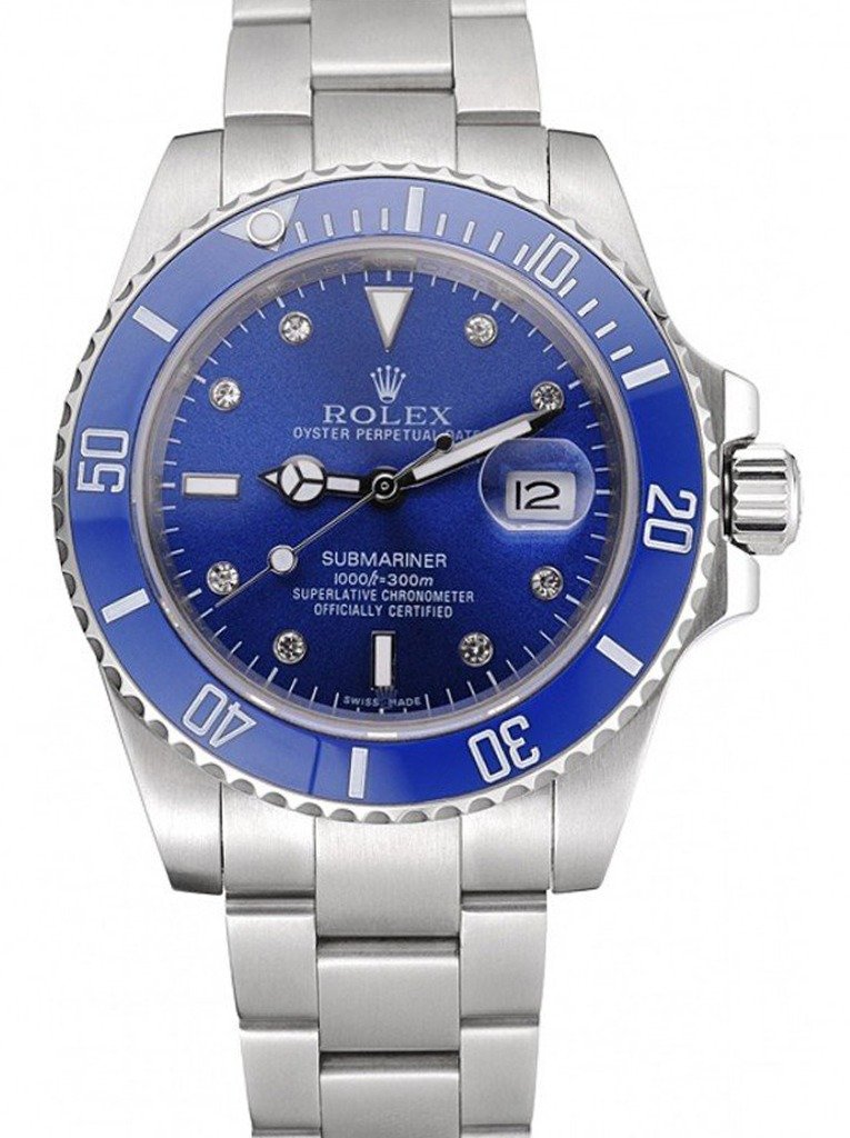 Replica Rolex Submariner Blue Dial 622638