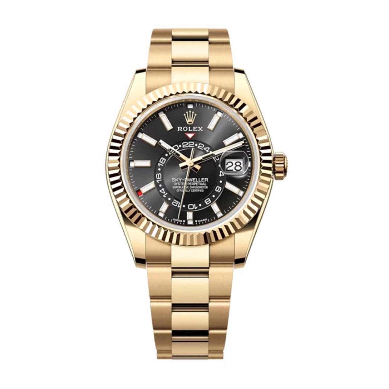 Superclone Rolex Sky-Dweller Bright black Dial 336938