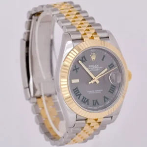 Rolex Datejust Rhodium Dial 126333 “Wimbledon” Flutted/Jubilee 41 mm