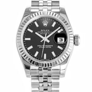 Replica Rolex Datejust Black Dial 179174 26 mm