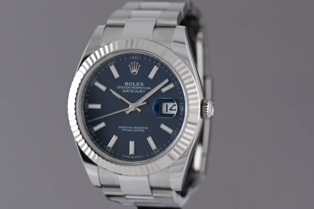 Replica Rolex Datejust Blue Dial 126334 Oyster 41 mm Case Back