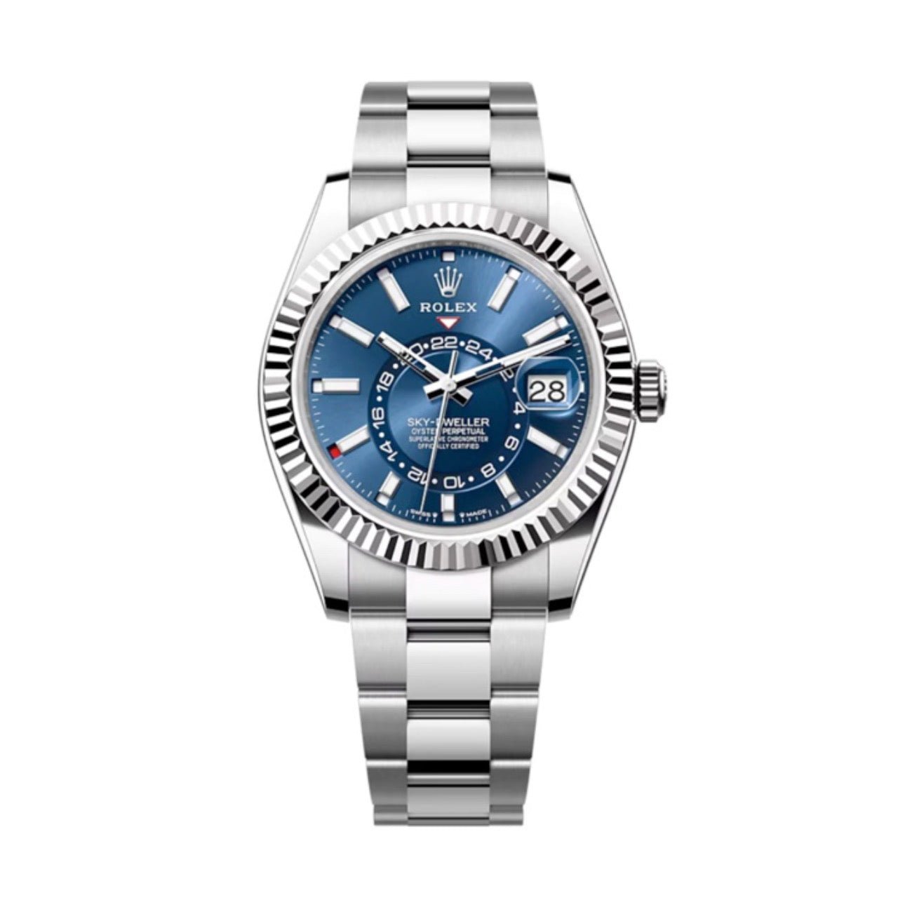 Superclone Rolex Sky-Dweller Bright blue Dial 336934 Oyster