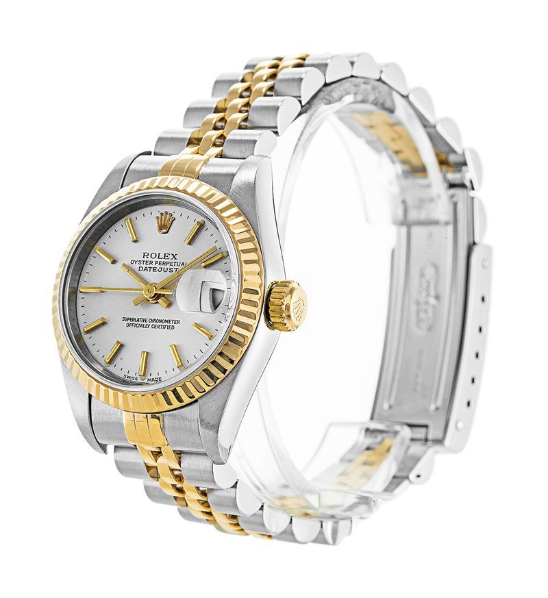 Replica Rolex Datejust White Dial 79173 26 mm Bezel & Crystal