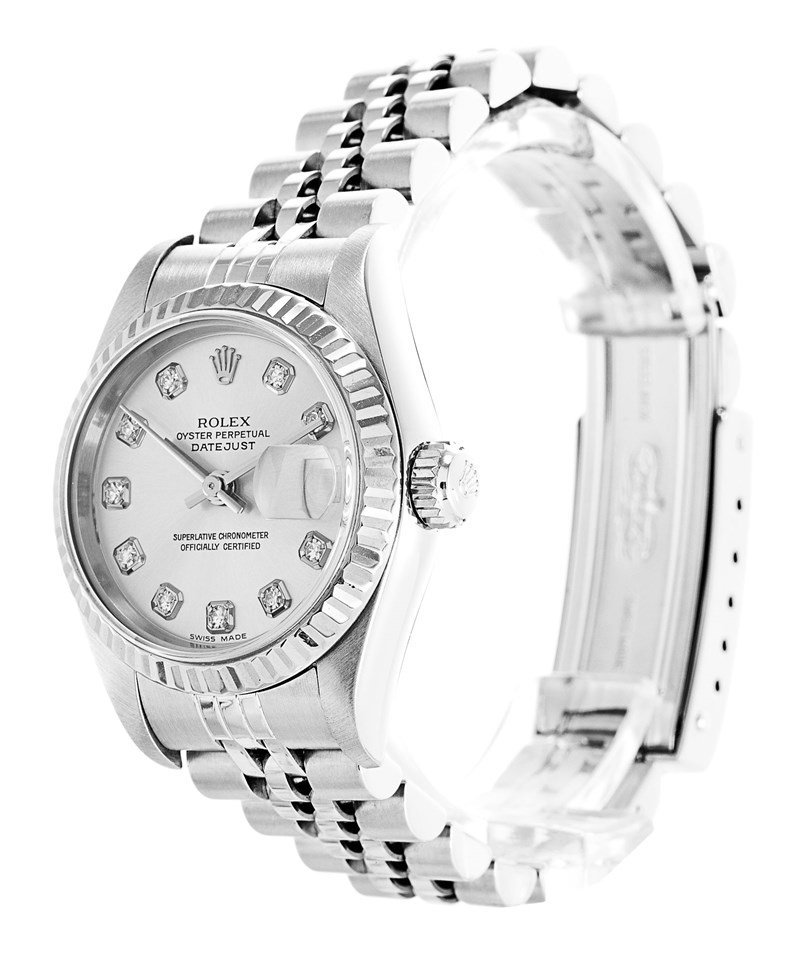 Replica Rolex Datejust White Dial 79174 26 mm Bezel & Crystal