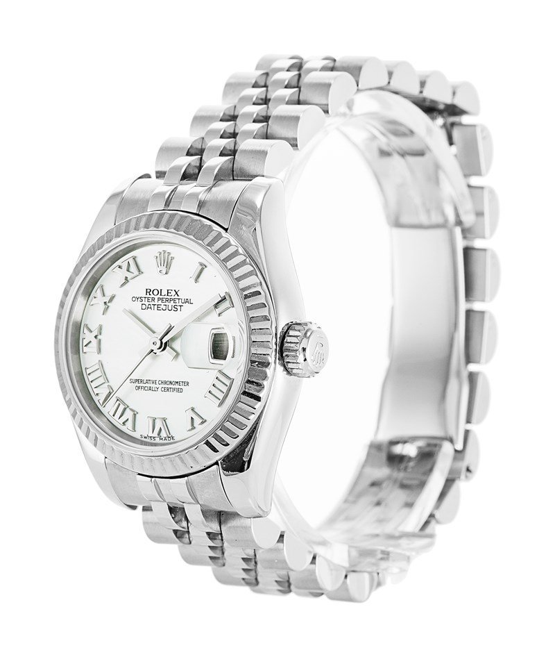 Replica Rolex Datejust White Dial 179174 26 mm Bezel & Crystal