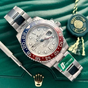Replica Rolex GMT-Master II Meteorite Dial 126719BLRO “Superman”