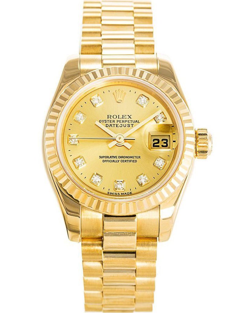 Replica Rolex Datejust Gold Dial 179178 26 mm