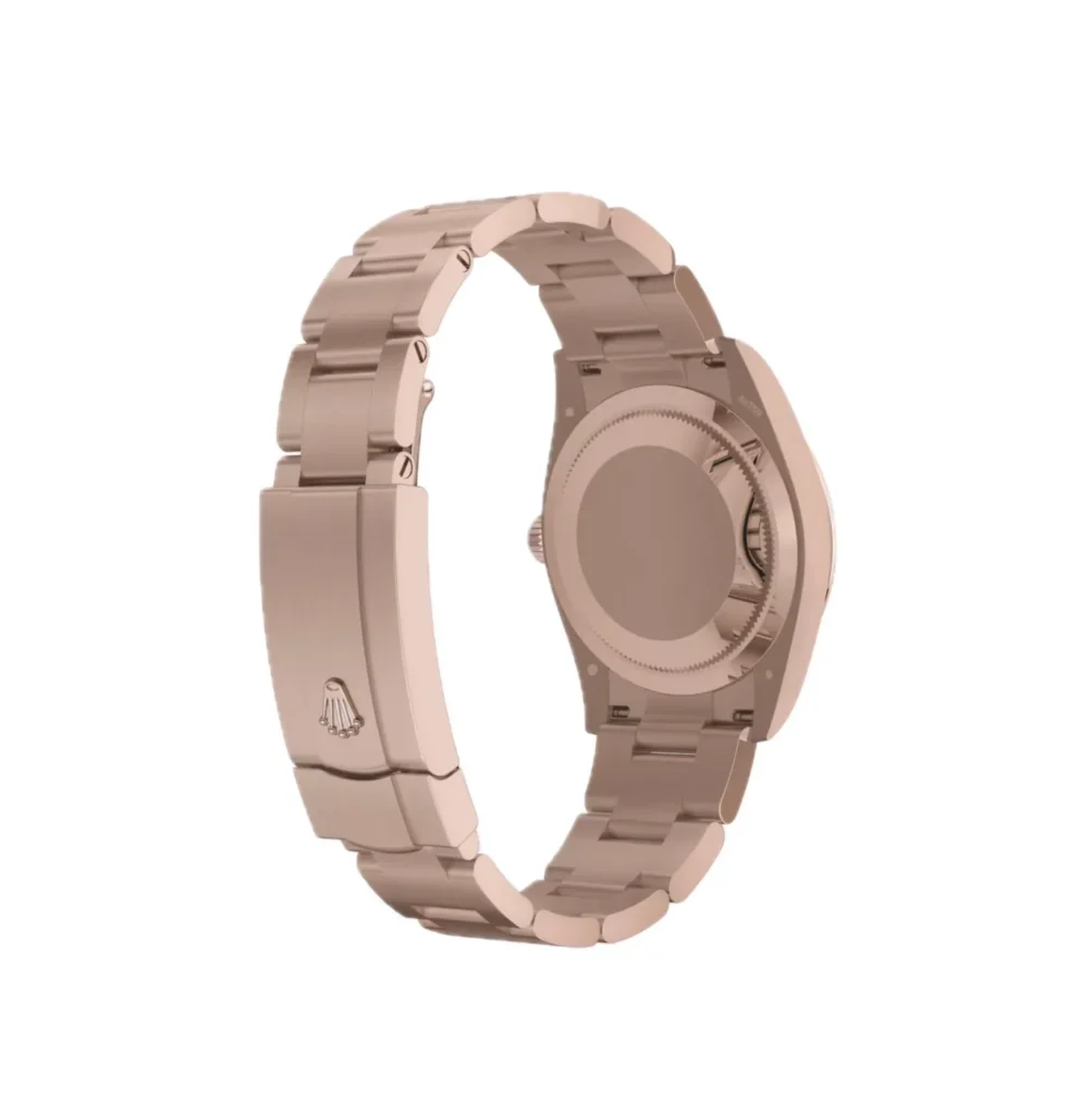 Rolex Oyster Perpetual Solid Gold 34mm Everose Gold (2026) Case Back