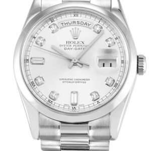Replica Rolex Day-Date II Silver Dial 218239 40 mm