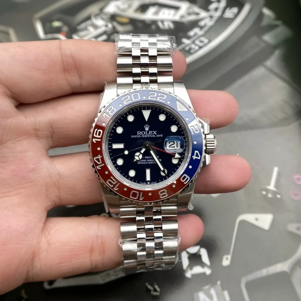 Superclone Rolex GMT-Master II 126710BLRO “Pepsi” Jubilee Bezel & Crystal