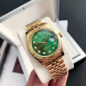 Replica Rolex Datejust RG/RG Jub Green/Dial 36/28 mm