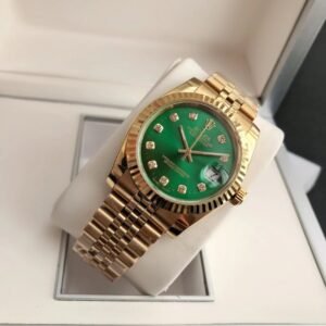 Replica Rolex Datejust RG/RG Jub Green/Dial 36/28 mm