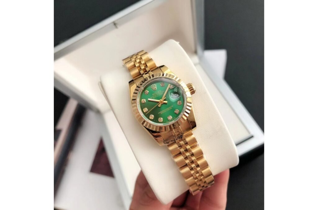 Replica Rolex Datejust RG/RG Jub Green/Dial 36/28 mm Case Back