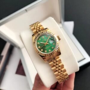 Replica Rolex Datejust RG/RG Jub Green/Dial 36/28 mm