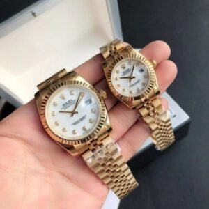 Replica Rolex Datejust RG/RG Jub White/Dial 36/28 mm