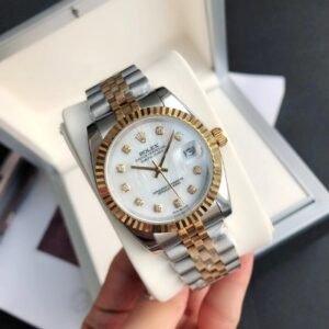 Replica Rolex Datejust RG/SS Jub White/Dial 36/28 mm