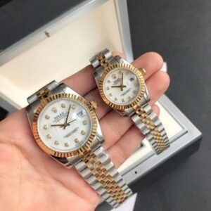 Replica Rolex Datejust RG/SS Jub White/Dial 36/28 mm