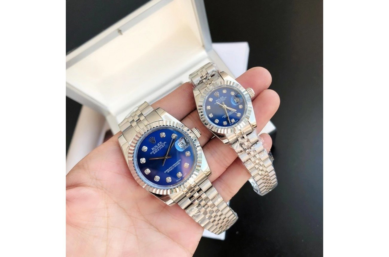 Replica Rolex Datejust SS/SS Jub Blue/Dial 36/28 mm