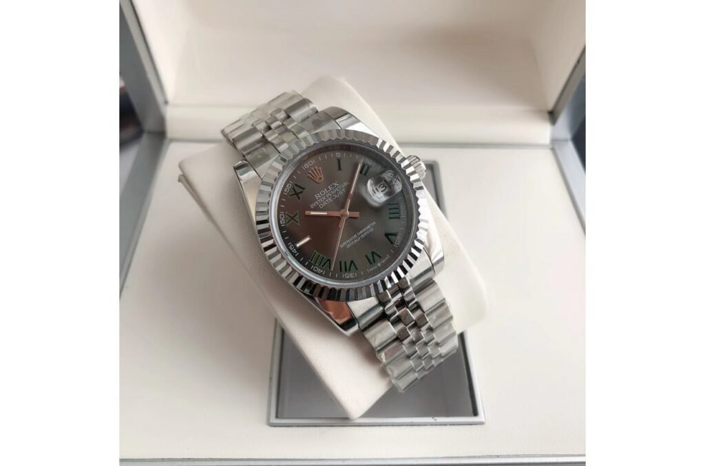 Replica Rolex Datejust SS/SS Jub Grey/Rmn 36/28 mm Case Profile