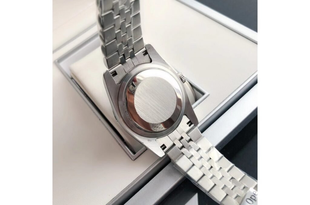 Replica Rolex Datejust SS/SS Jub Grey/Rmn 36/28 mm Case Back